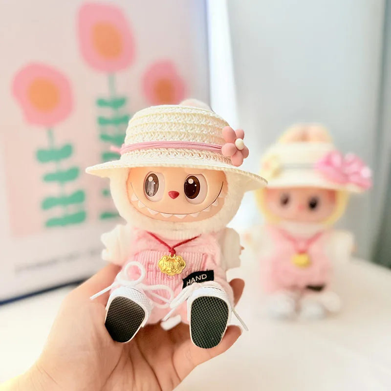 15cm/17cm Labubu Doll Costume Sitting Party 1st