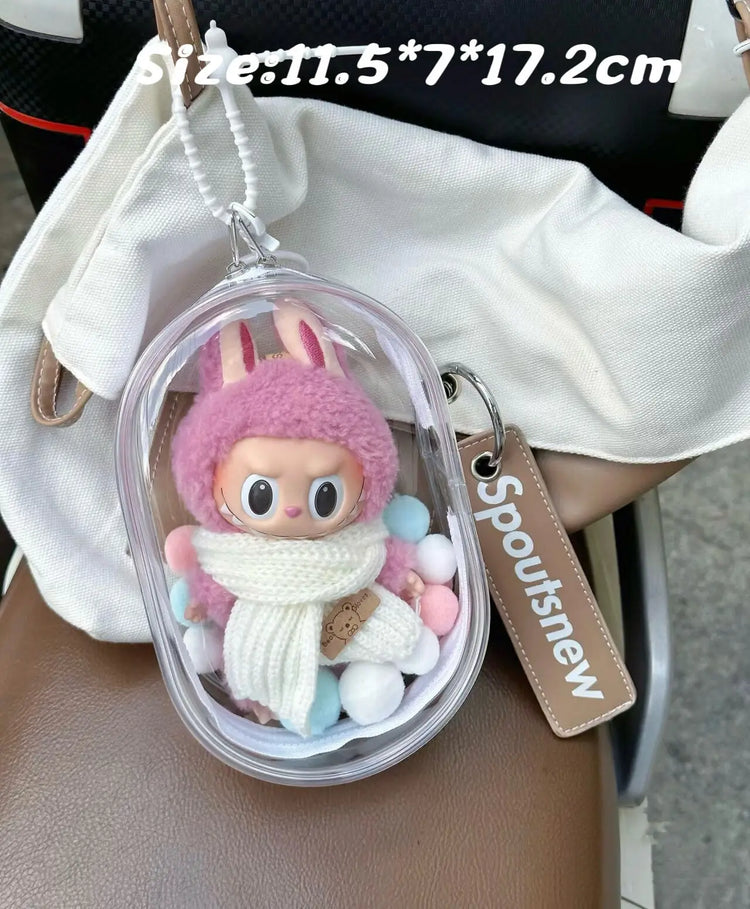 V1 V2 Labubu Protective Cover Cotton Doll Sitting