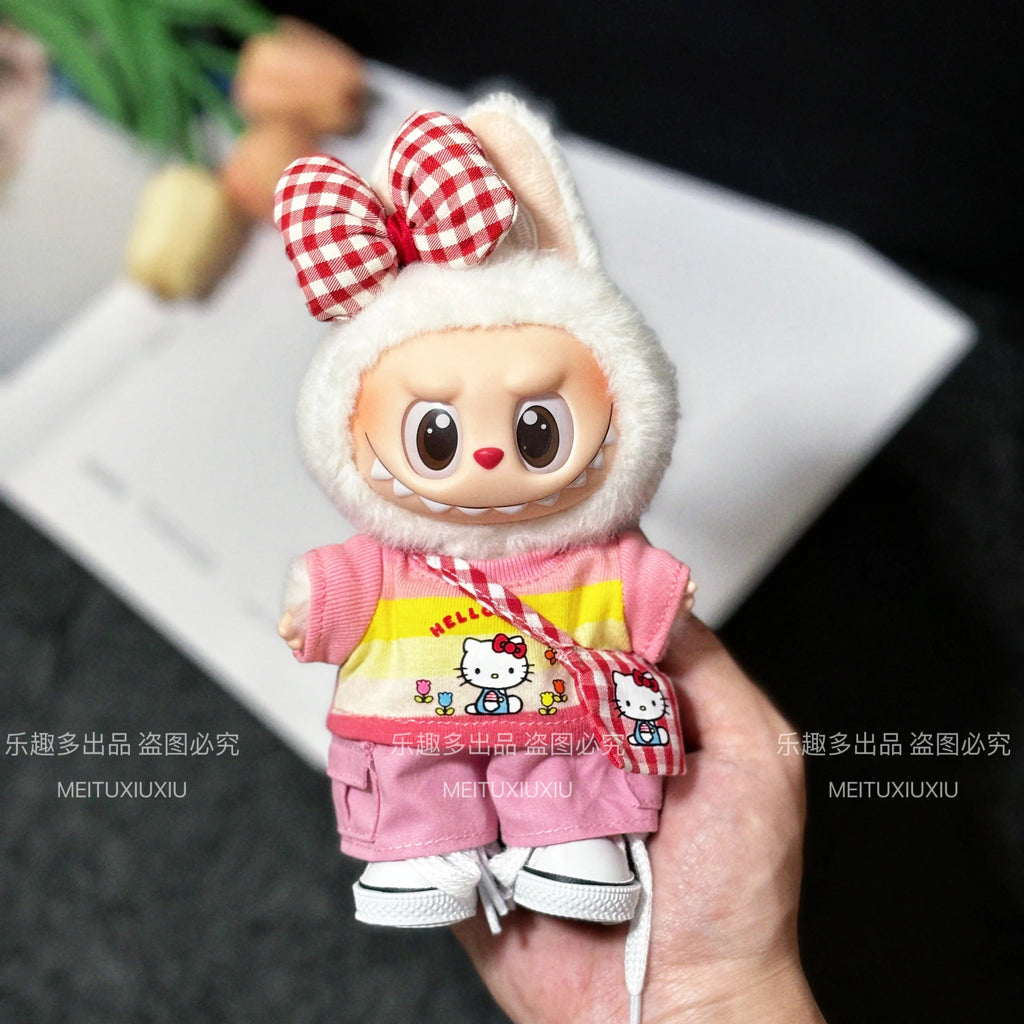 Labubu 17cm Baby Clothes Hellokitty Peripheral
