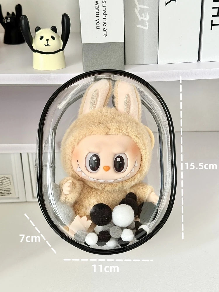 V1 V2 Labubu Protective Cover Cotton Doll Sitting
