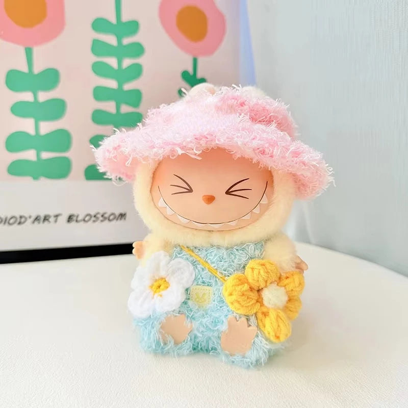 15cm/17cm Labubu Doll Costume Sitting Party 1st