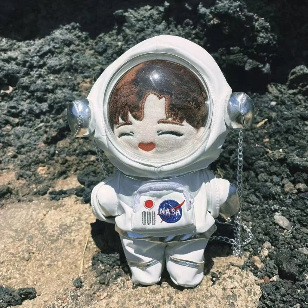 20cm Mini Plush Doll Clothing Cute Space Suit