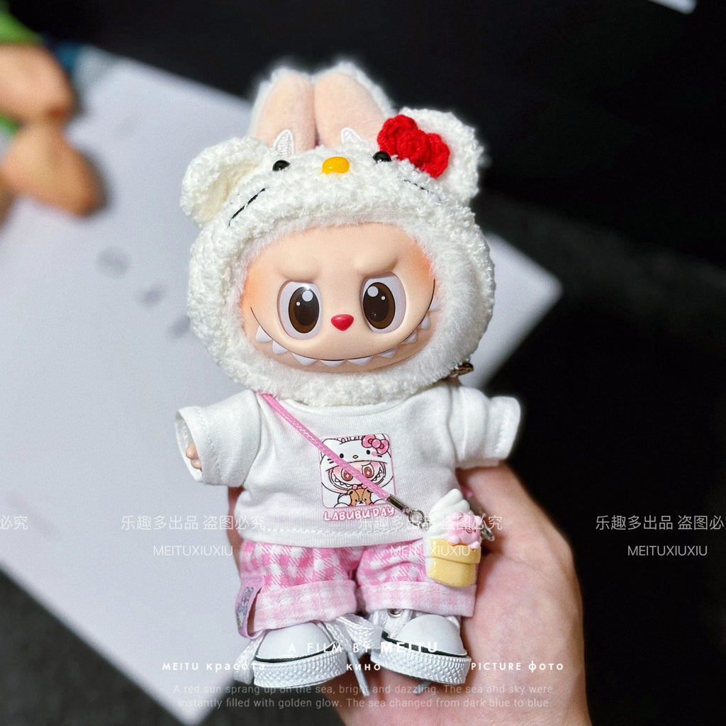 Labubu 17cm Baby Clothes Hellokitty Peripheral