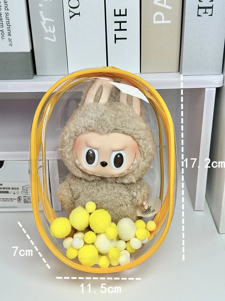 V1 V2 Labubu Protective Cover Cotton Doll Sitting