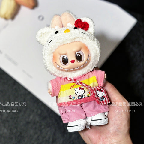 Labubu 17cm Baby Clothes Hellokitty Peripheral