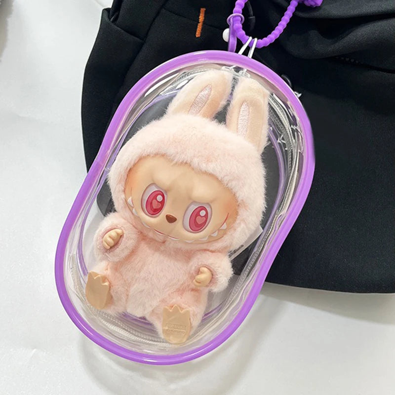 15cm Labubu Transparent Protective Cover Monster