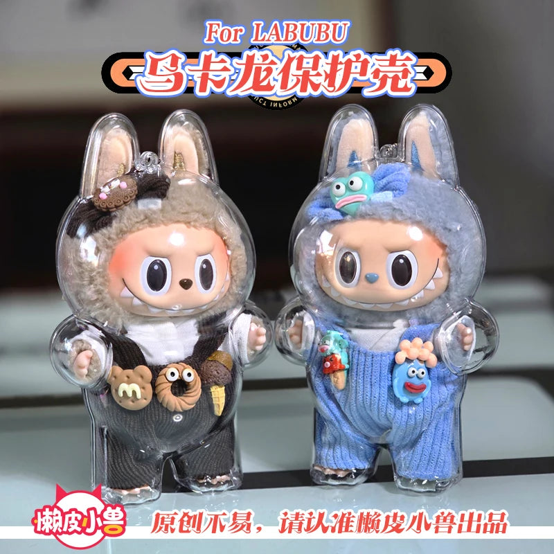 V1 V2 Labubu Protective Cover Cotton Doll Sitting
