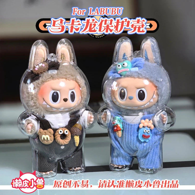 V1 V2 Labubu Protective Cover Cotton Doll Sitting
