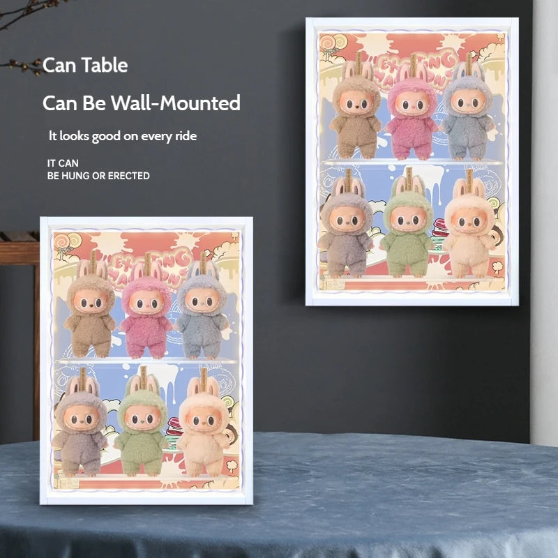 Labubu Heartbeat Macaroon Vinyl Face Plush Doll