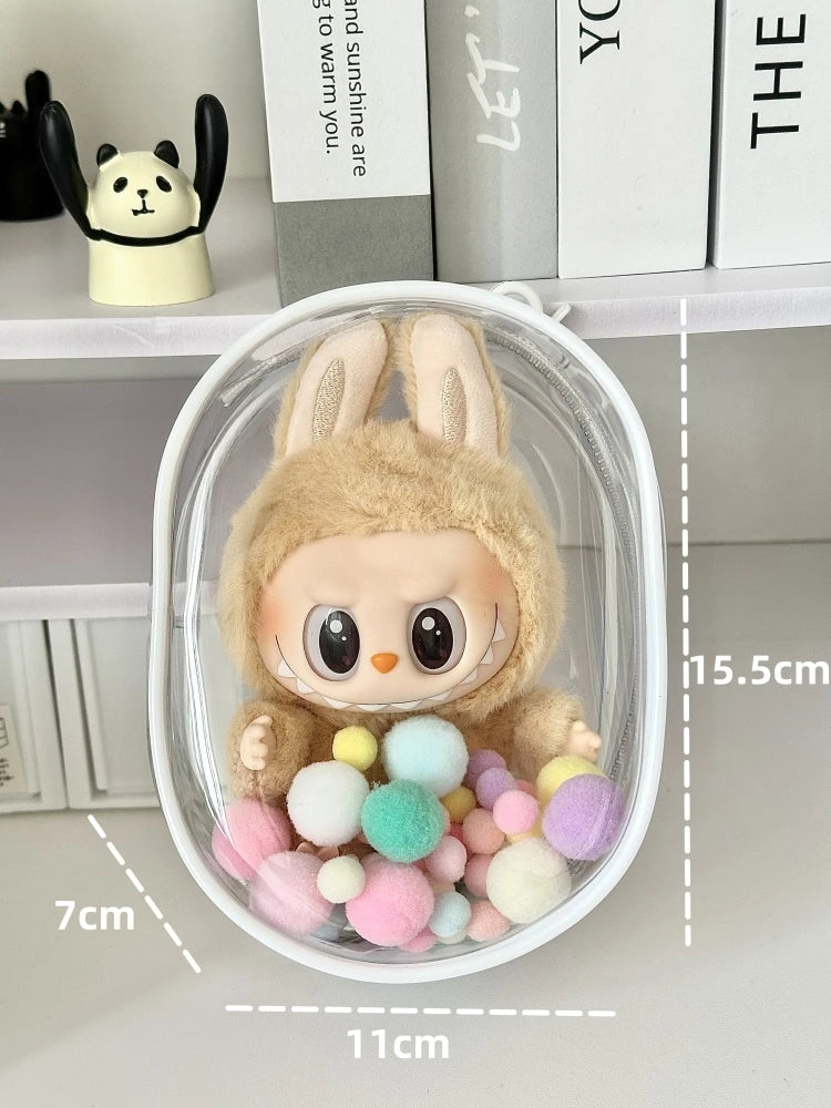 V1 V2 Labubu Protective Cover Cotton Doll Sitting