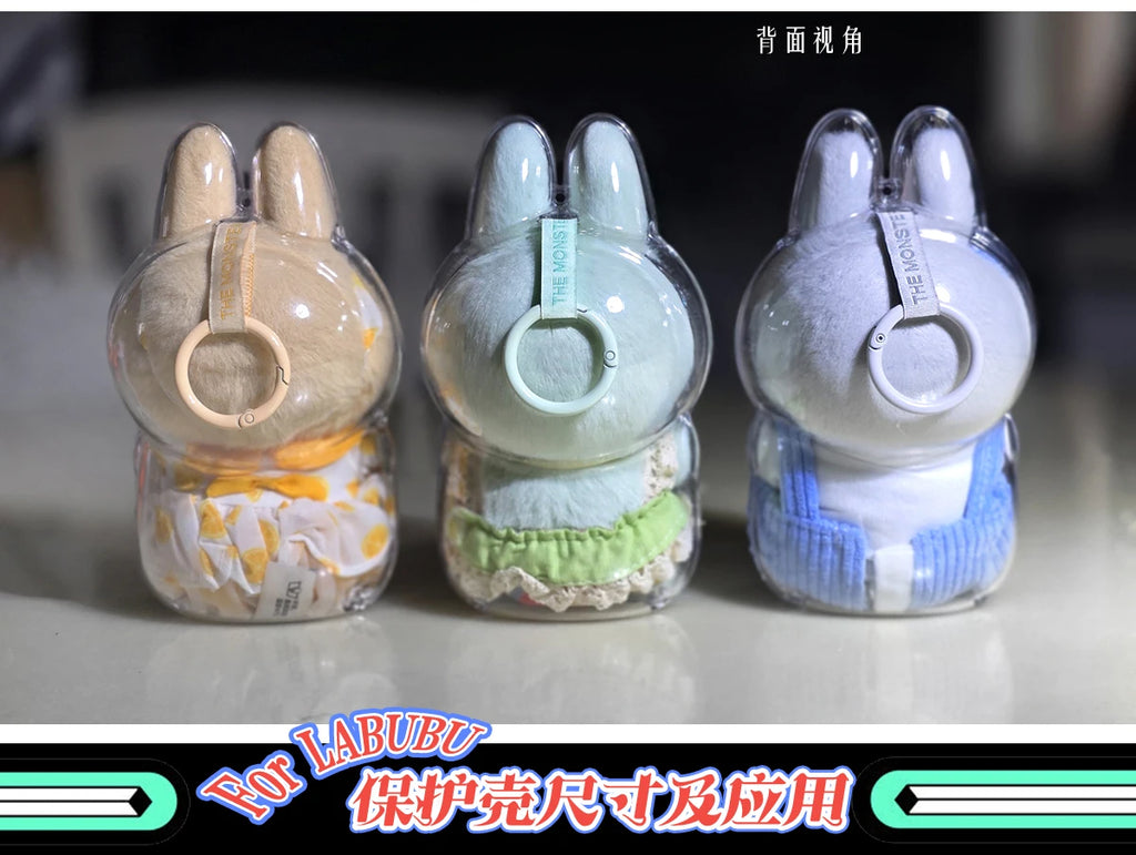 V1 V2 Labubu Protective Cover Cotton Doll Sitting