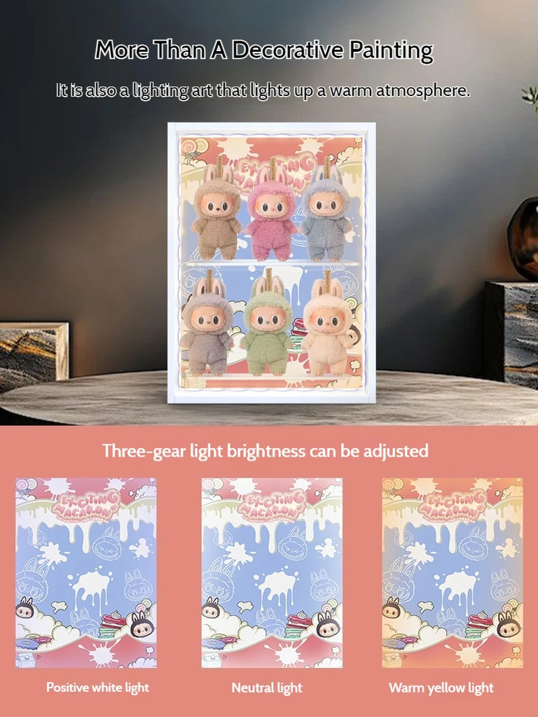 Labubu Heartbeat Macaroon Vinyl Face Plush Doll