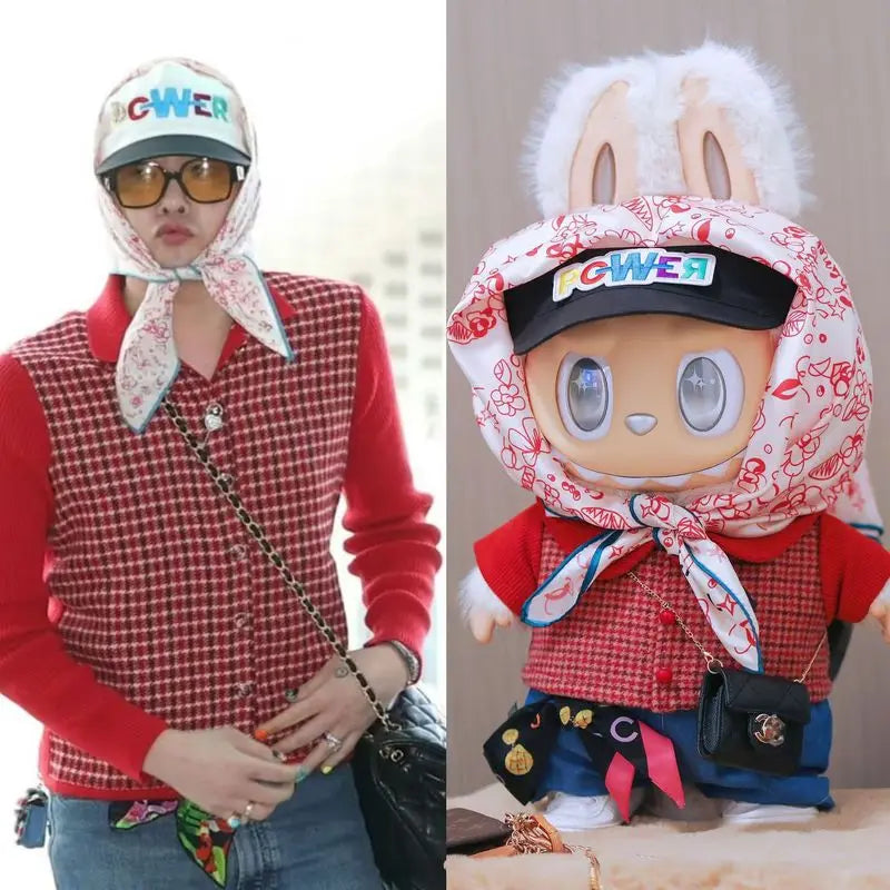 17cm Labubu G-Dragon Same Style Zimomo Baby