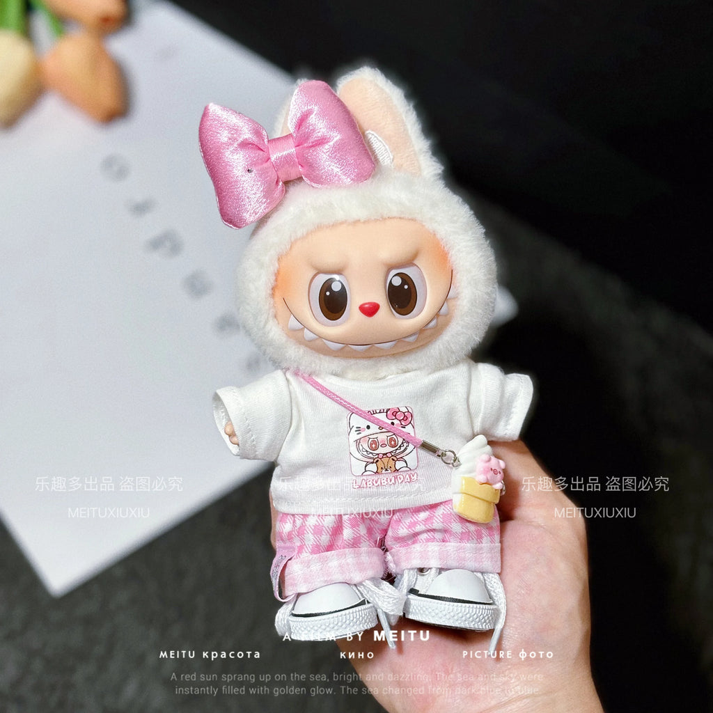 Labubu 17cm Baby Clothes Hellokitty Peripheral