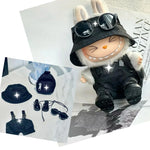 Labubu Fashion Leather Suit Set for 17cm Dolls
