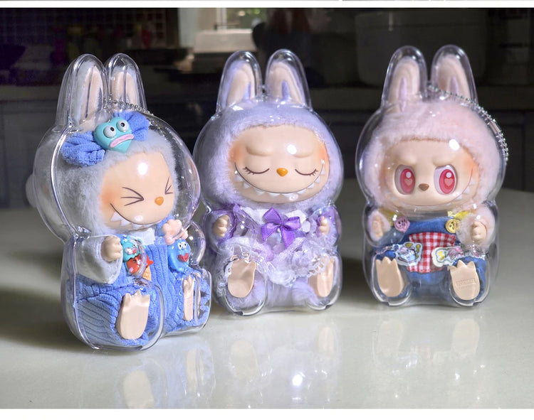 V1 V2 Labubu Protective Cover Cotton Doll Sitting