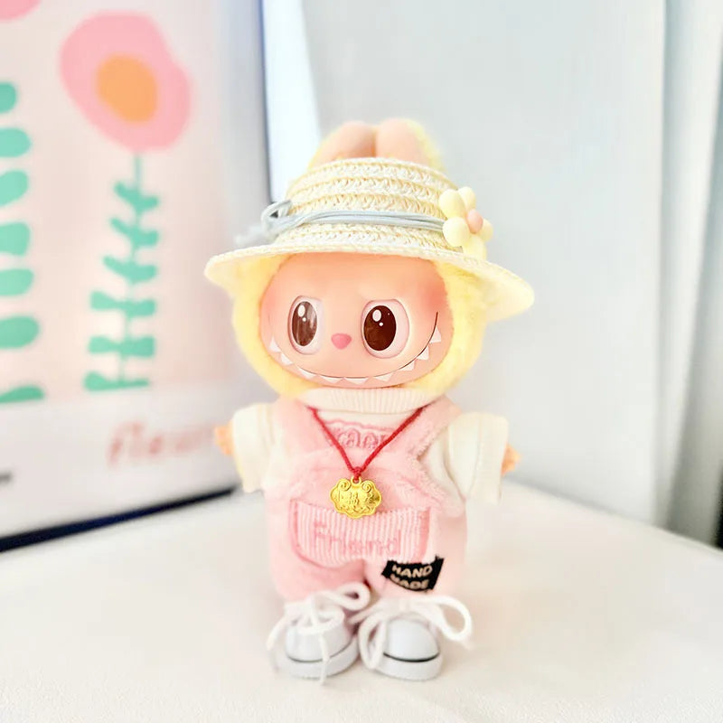 15cm/17cm Labubu Doll Costume Sitting Party 1st