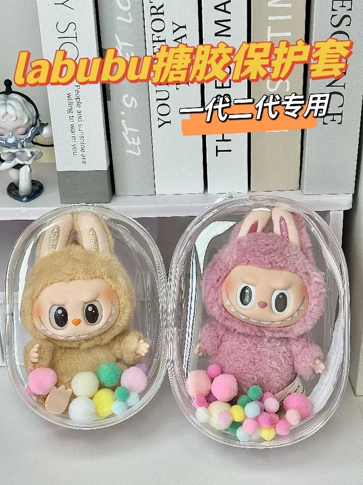 V1 V2 Labubu Protective Cover Cotton Doll Sitting