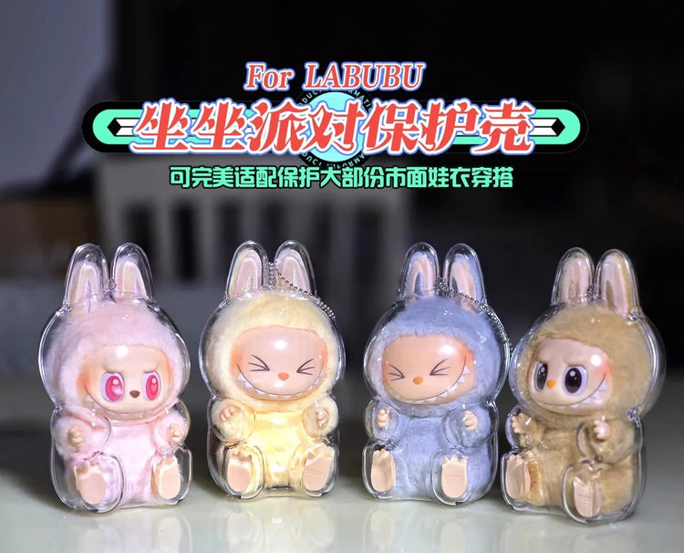 V1 V2 Labubu Protective Cover Cotton Doll Sitting