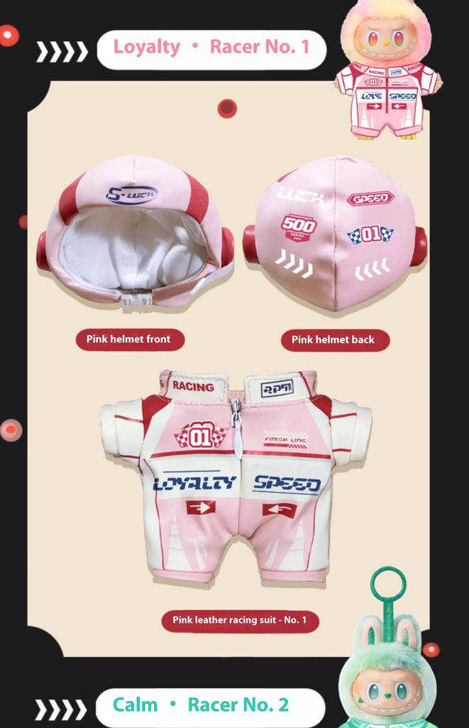 New Six-Color Racing Suit For Labubu Clothes