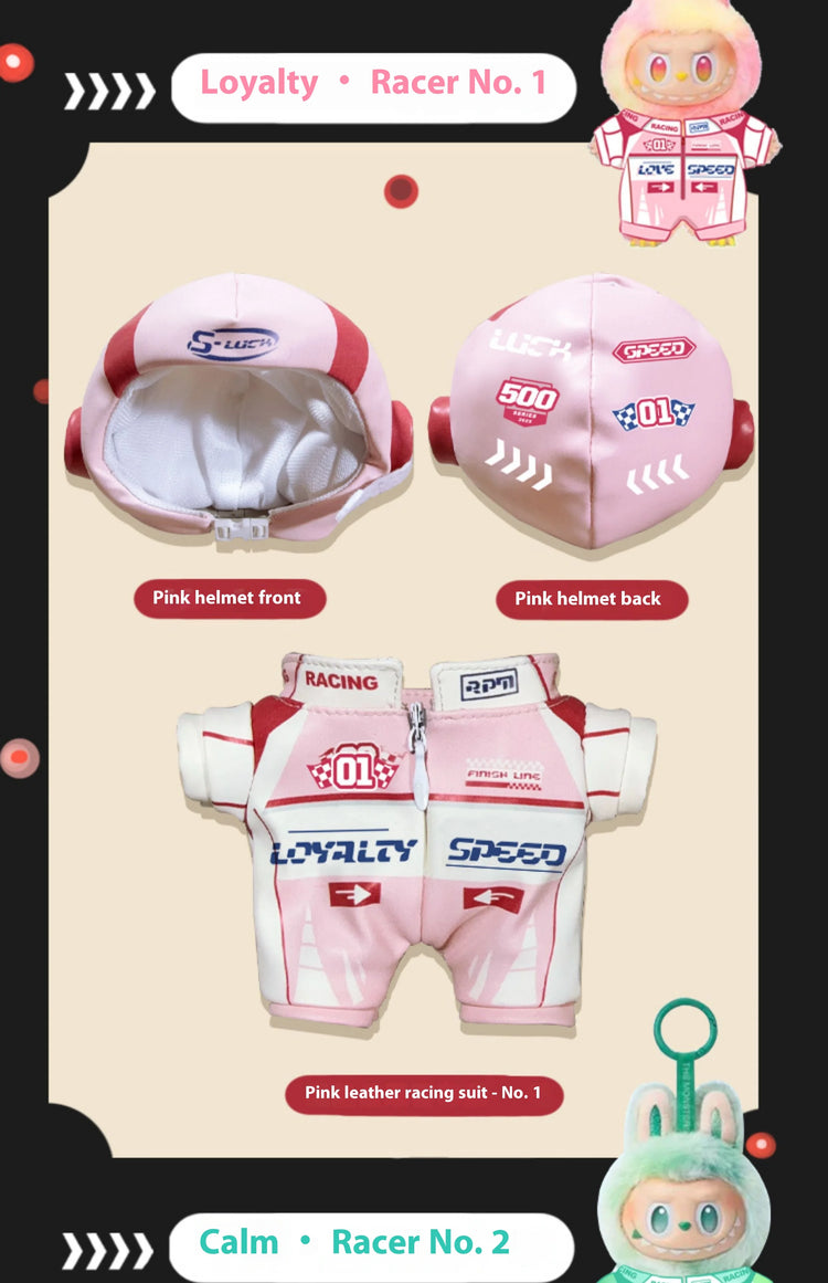 New Six-Color Racing Suit For Labubu Clothes
