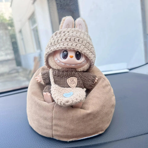 Fashionable 17cm Labubu Idol V1 V2 Doll Clothes
