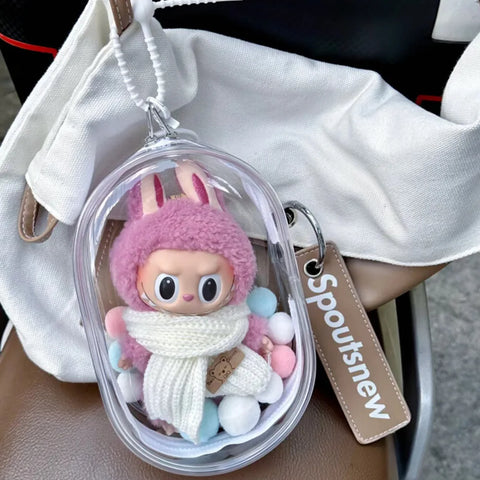 V1 V2 Labubu Protective Cover Cotton Doll Sitting