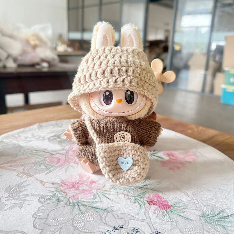 Fashionable 17cm Labubu Idol V1 V2 Doll Clothes