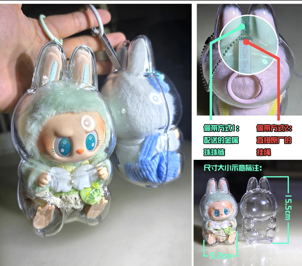 V1 V2 Labubu Protective Cover Cotton Doll Sitting