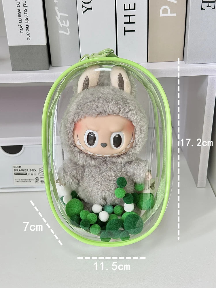 V1 V2 Labubu Protective Cover Cotton Doll Sitting