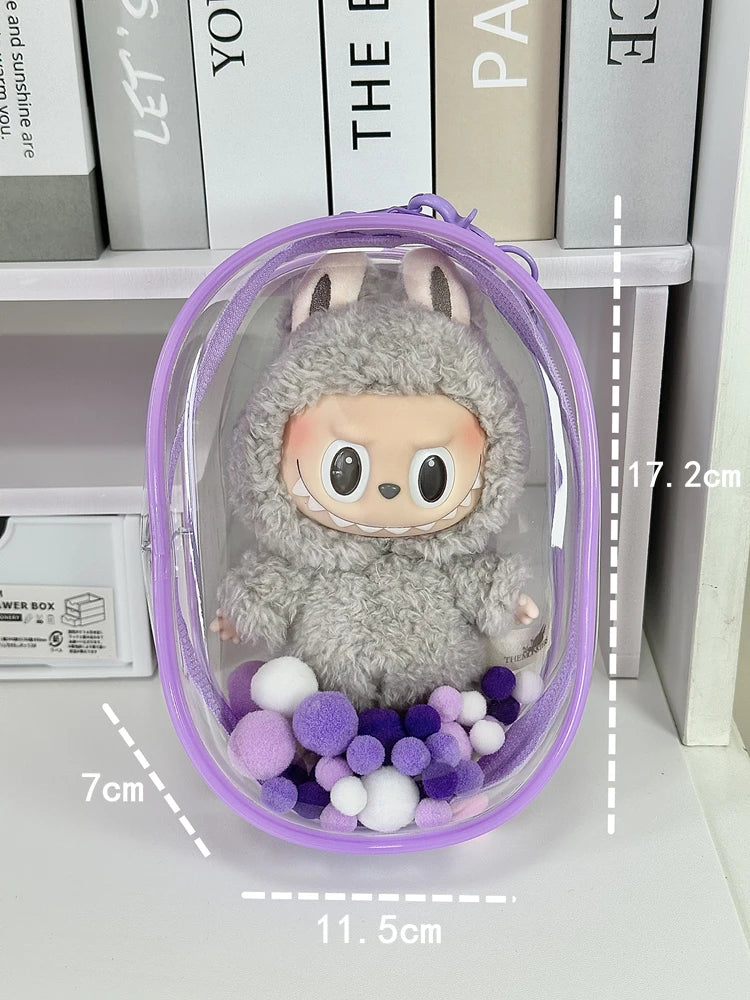 V1 V2 Labubu Protective Cover Cotton Doll Sitting